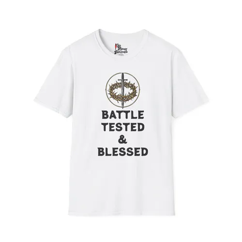 Battle Tested and Blessed graphic tee